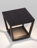 Minimalistyczna lampa solarna zewnętrzna do ogrodu z czujnikiem ruchu klasyczna LED aluminiowa kolor antracyt IP54 CANDELA LE75178 Luces Exclusivas